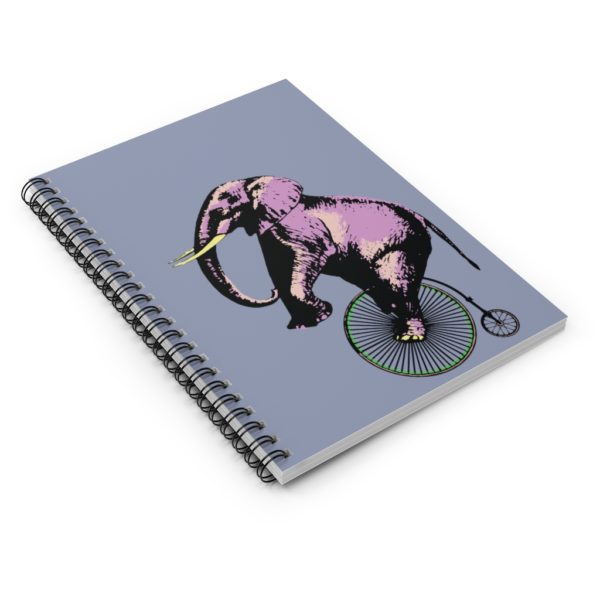 Elephant on a penny, Spiral Notebook - Ruled Line