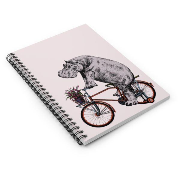 Hippo, Spiral Notebook - Ruled Line