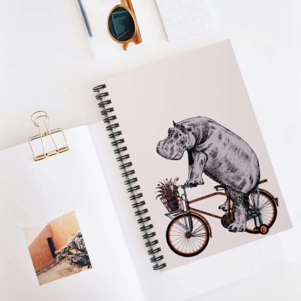 Hippo, Spiral Notebook - Ruled Line - Image 5