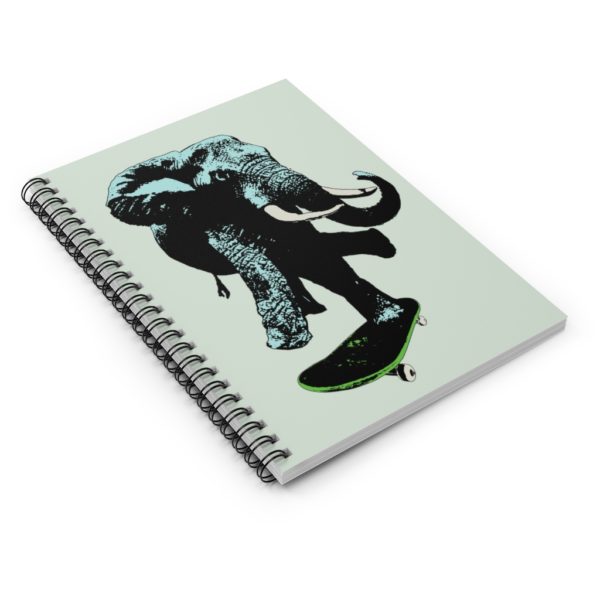 Elephant on board, Spiral Notebook - Ruled Line