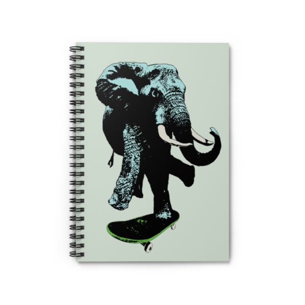 Elephant on board, Spiral Notebook - Ruled Line - Image 2
