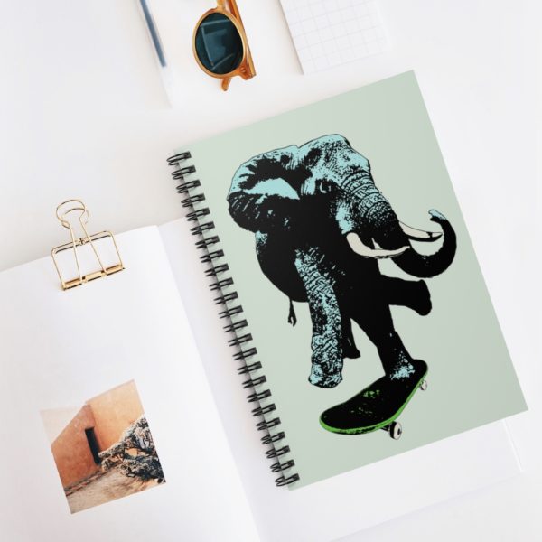Elephant on board, Spiral Notebook - Ruled Line - Image 5