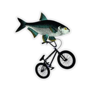 Fish, Kiss-Cut Sticker