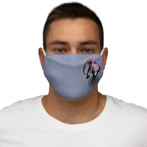 Elephant on a penny, Snug-Fit Polyester Face Mask - Image 2
