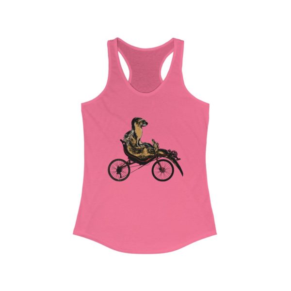Otter on a Recumbent - Women's Ideal Racerback Tank