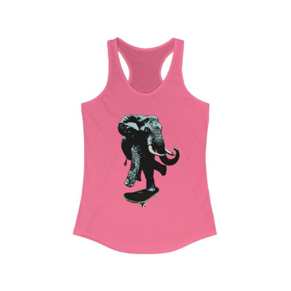 Elephant on Board - Women's Ideal Racerback Tank