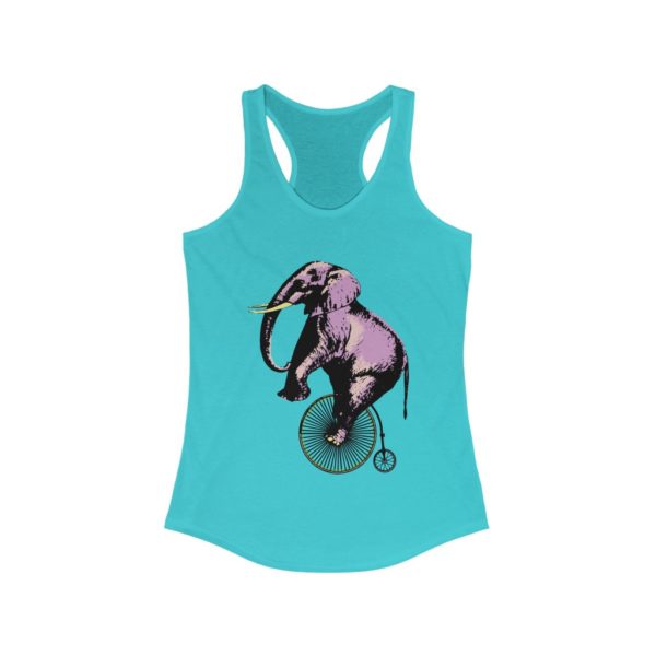 Elephant on Penny - Women's Ideal Racerback Tank