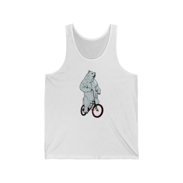 Polar Bear, Unisex Jersey Tank - Image 2