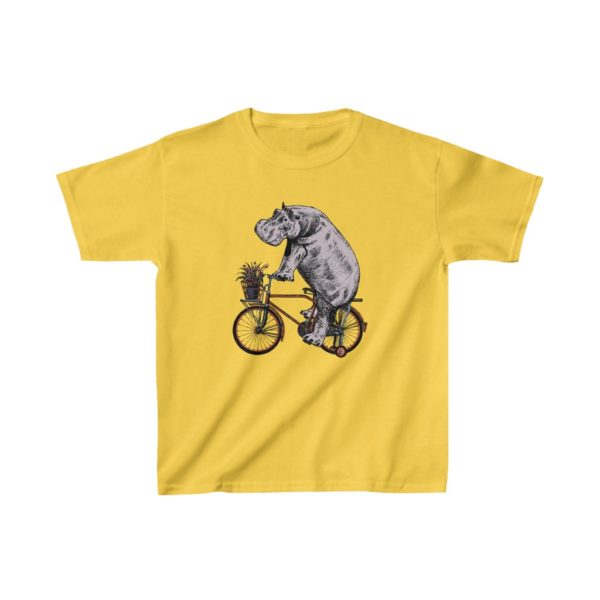 Hippo, Kids Heavy Cotton Tee - Image 6