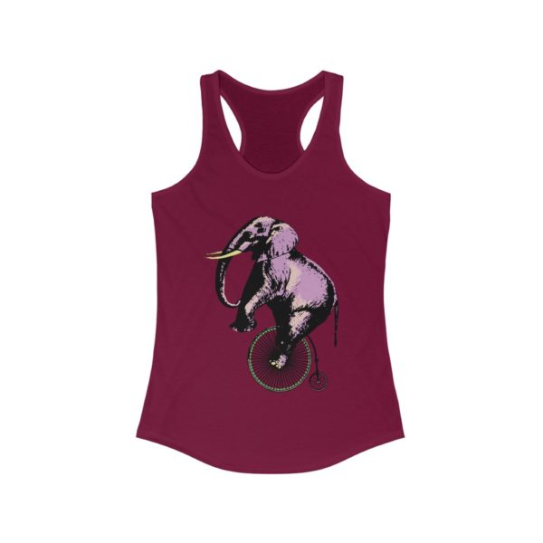 Elephant on Penny - Women's Ideal Racerback Tank - Image 12