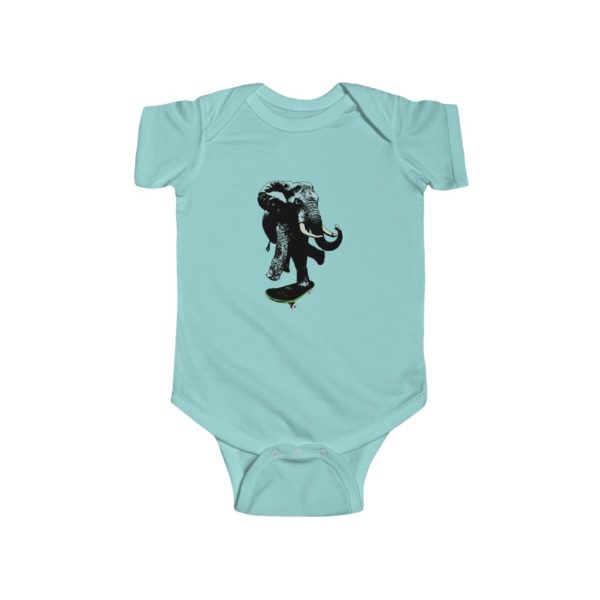 Elephant on Board, Infant Fine Jersey Bodysuit - Image 10