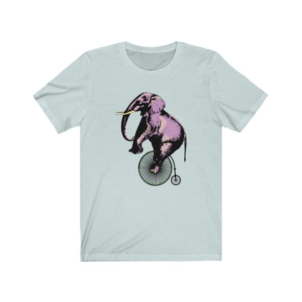 Elephant on a Penny, Unisex Jersey Short Sleeve Tee - Image 9