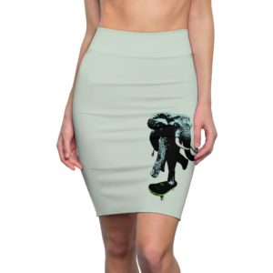 Elephant on Board, Women's Pencil Skirt