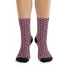 Purple Bike Wheel Pattern, DTG Socks - Image 2