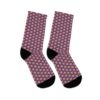 Purple Bike Wheel Pattern, DTG Socks - Image 6