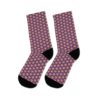 Purple Bike Wheel Pattern, DTG Socks - Image 7