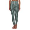 Green - Gray Bike Wheel Pattern, High Waisted Yoga Leggings