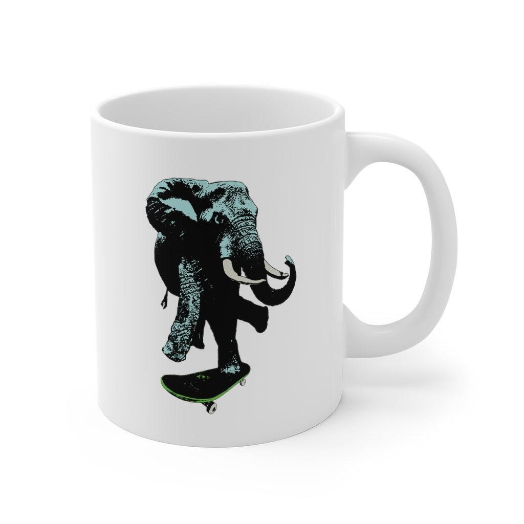 Elephant on board, Mug 11oz