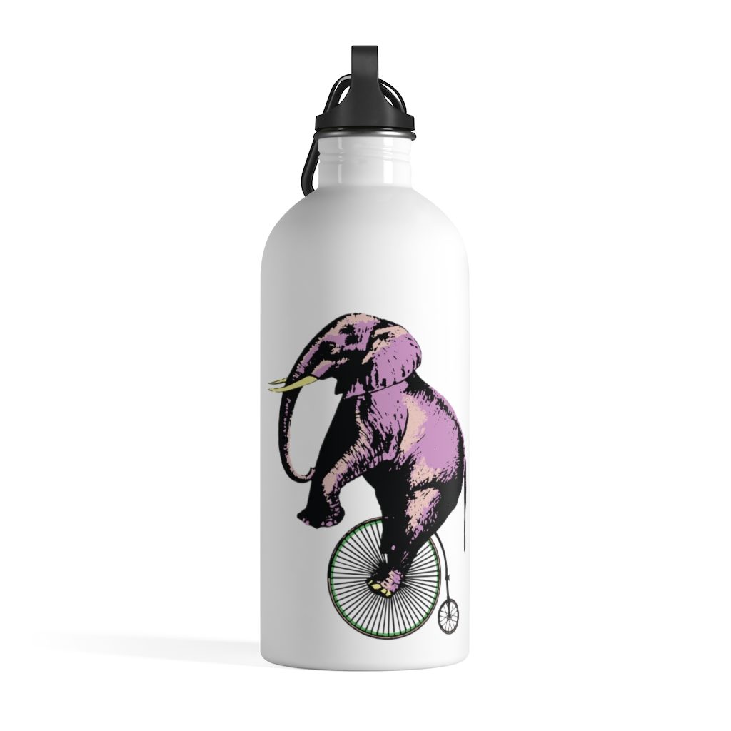 Elephant on a penny, Stainless Steel Water Bottle