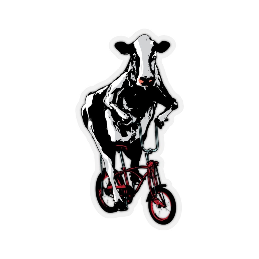 Cow, Kiss-Cut Sticker