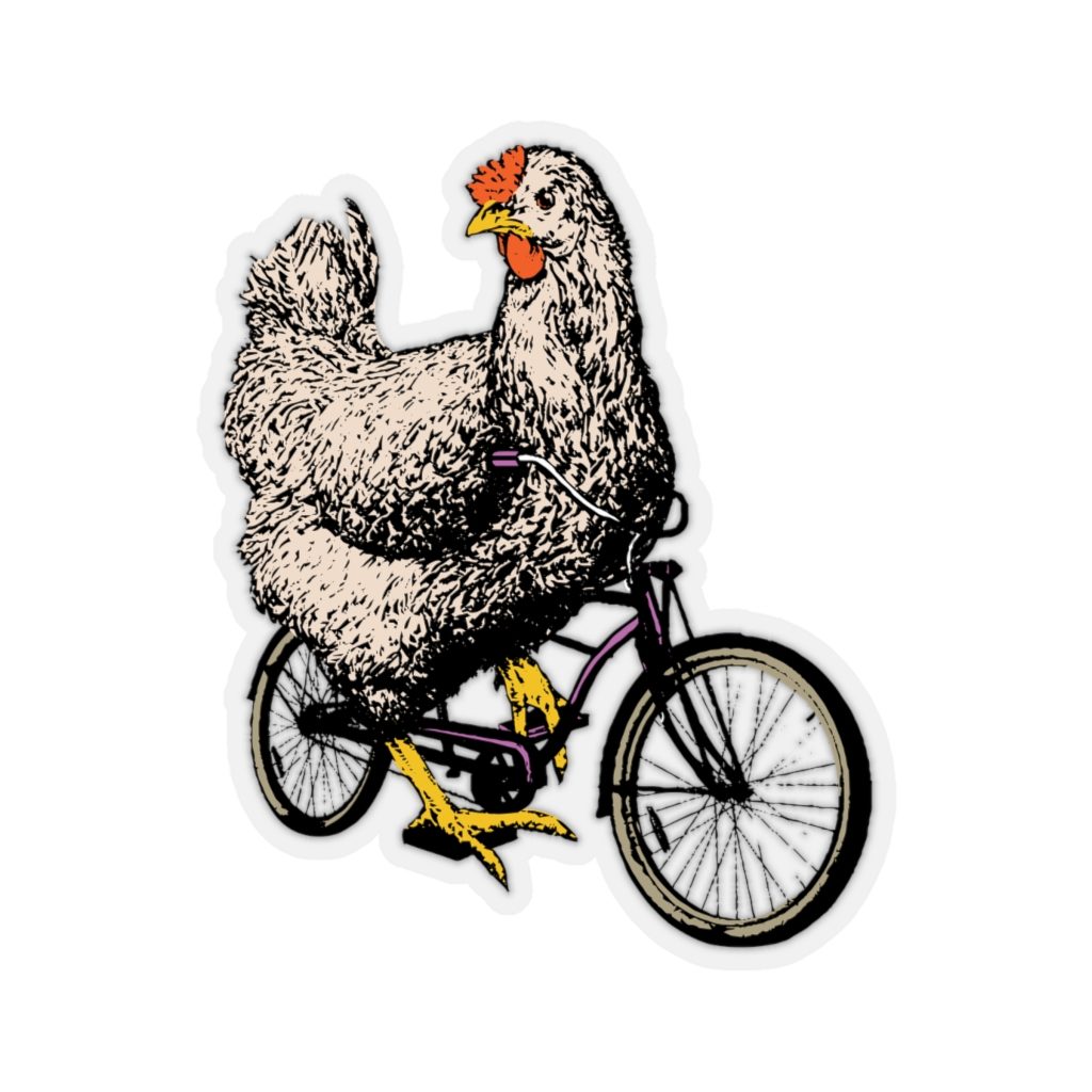 Chicken, Kiss-Cut Sticker