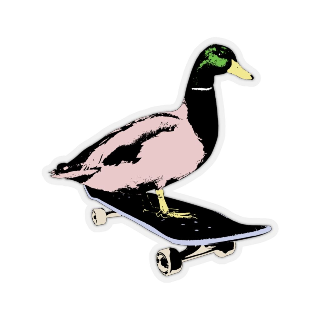Duck, Kiss-Cut Sticker