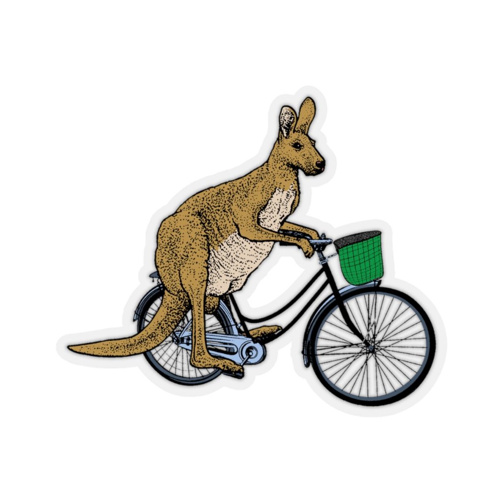 Kangaroo, Kiss-Cut Sticker