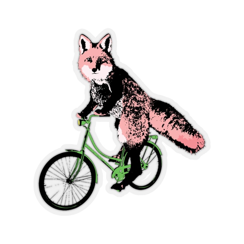 Fox, Kiss-Cut Sticker