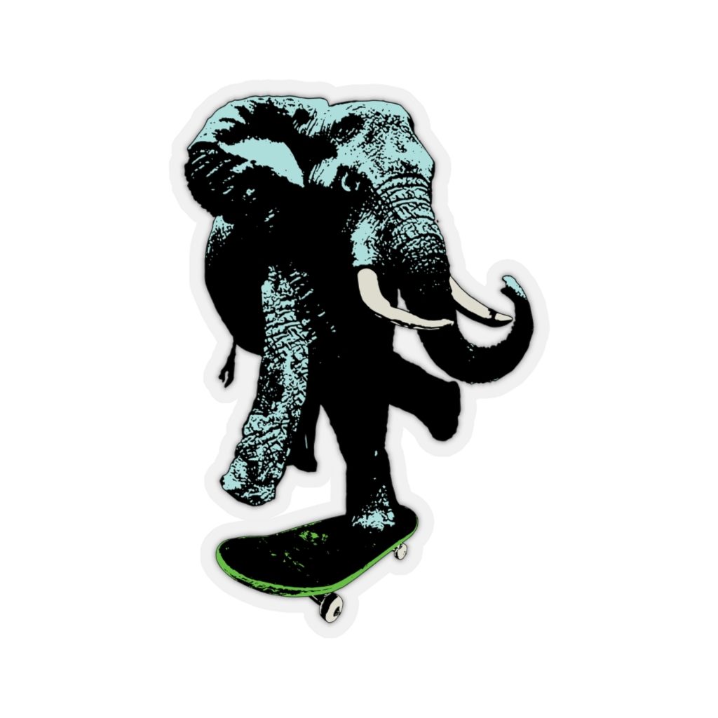 Elephant, Kiss-Cut Sticker