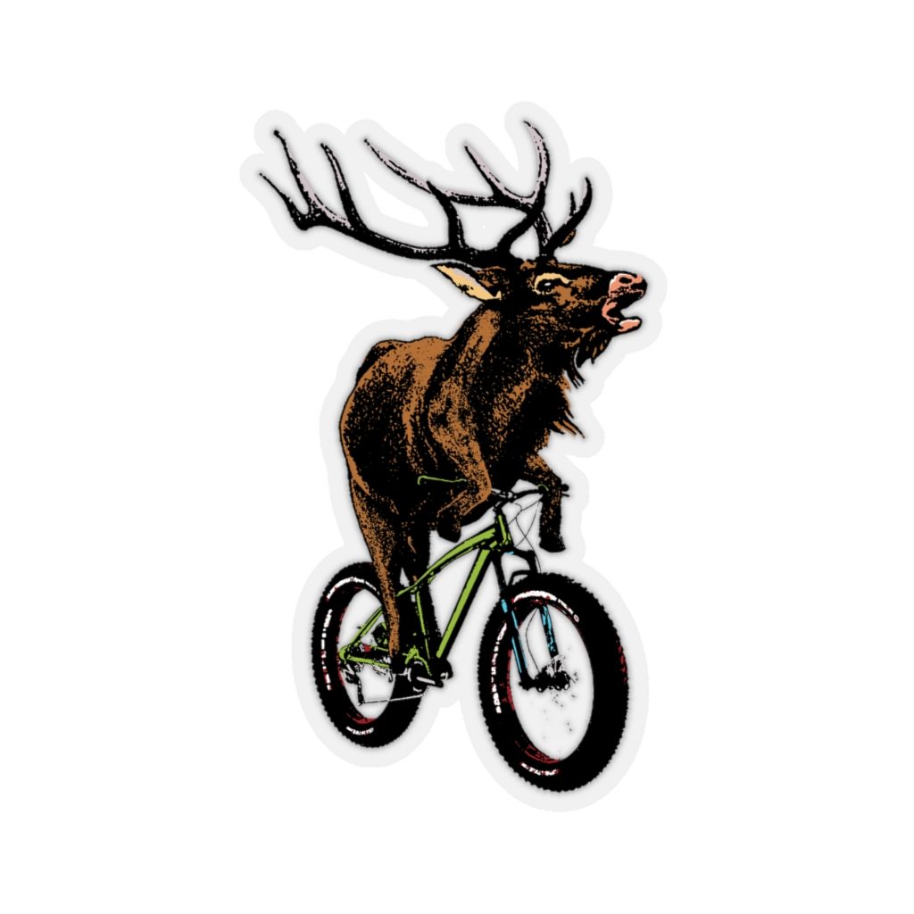 Elk, Kiss-Cut Sticker