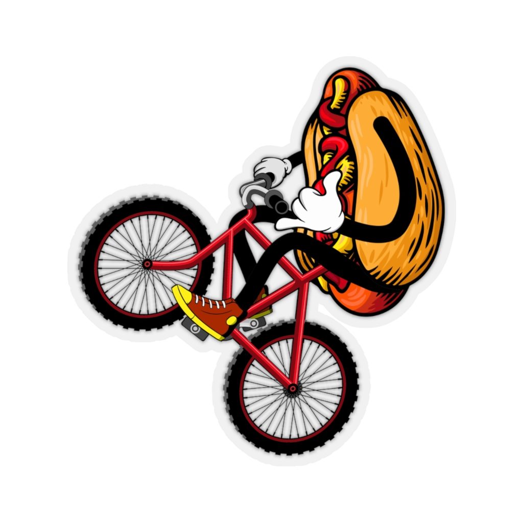 Hot Dog, Kiss-Cut Sticker