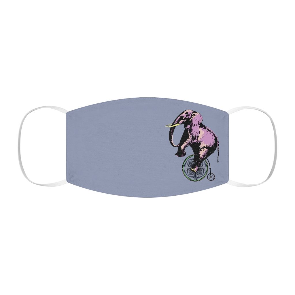 Elephant on a penny, Snug-Fit Polyester Face Mask