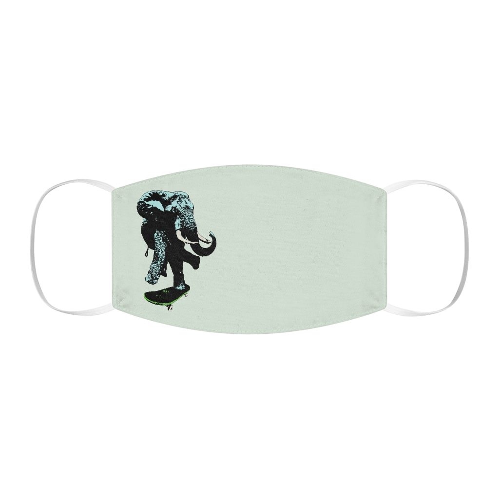Elephant on board, Snug-Fit Polyester Face Mask