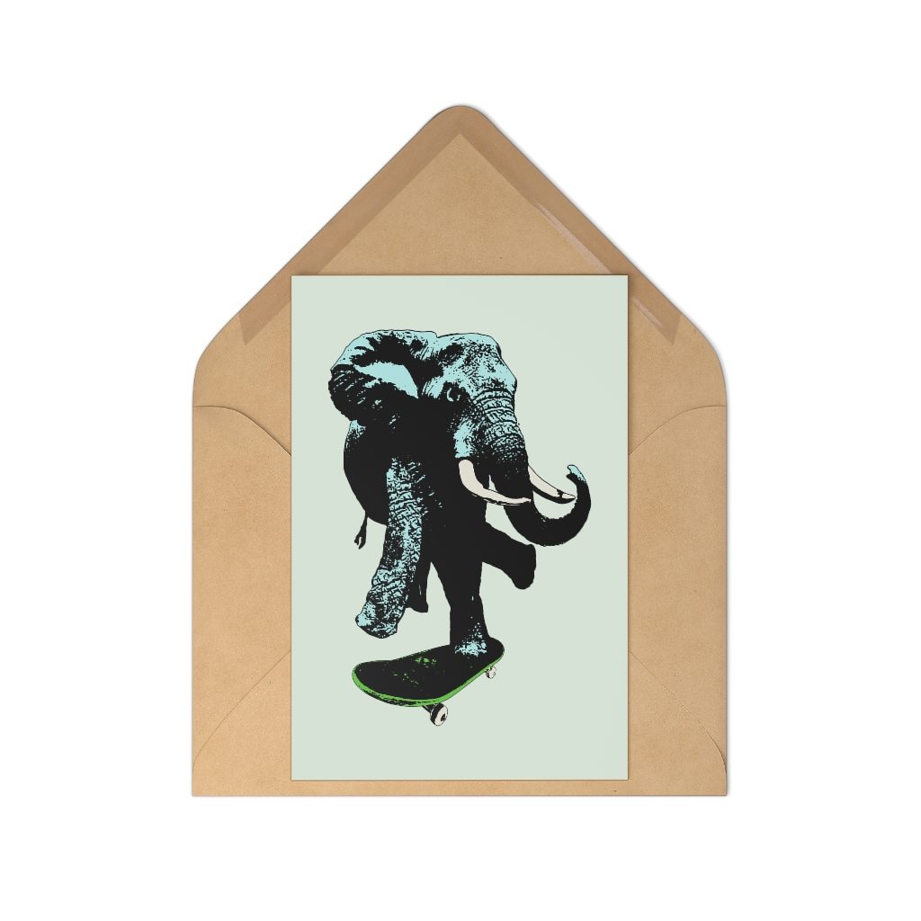 Elephant on board, Postcards (7 pcs)