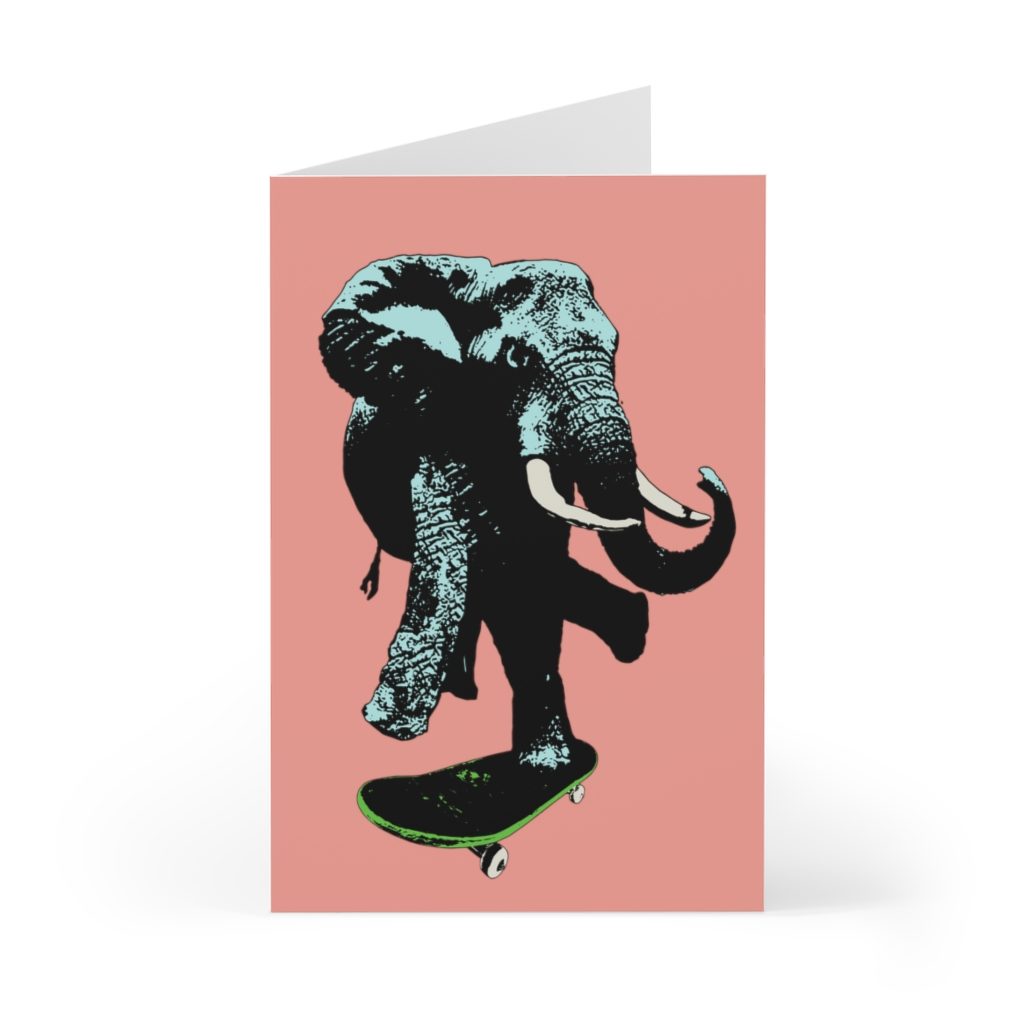 Elephant on board, Greeting Cards (7 pcs)