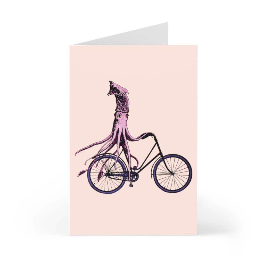 Squid, Greeting Cards (7 pcs)