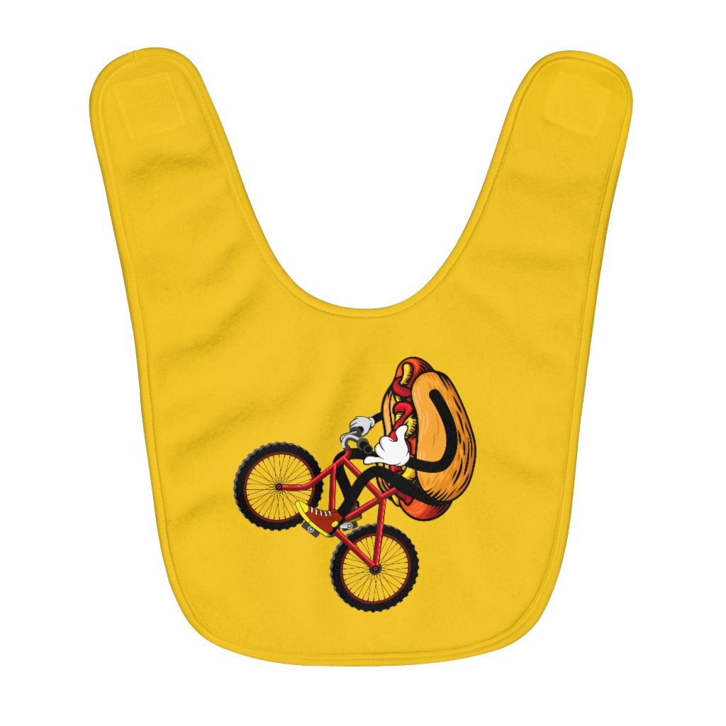 Hotdog - Fleece Baby Bib