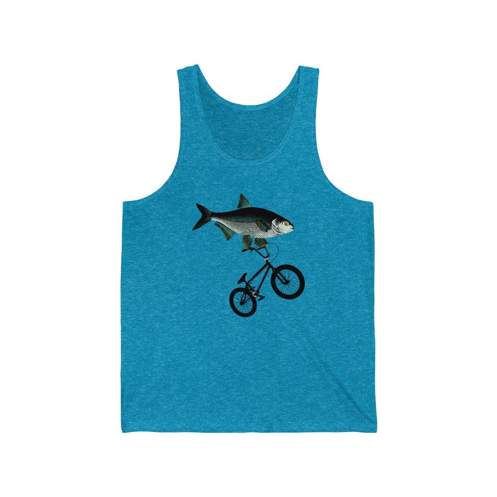Fish, Unisex Jersey Tank