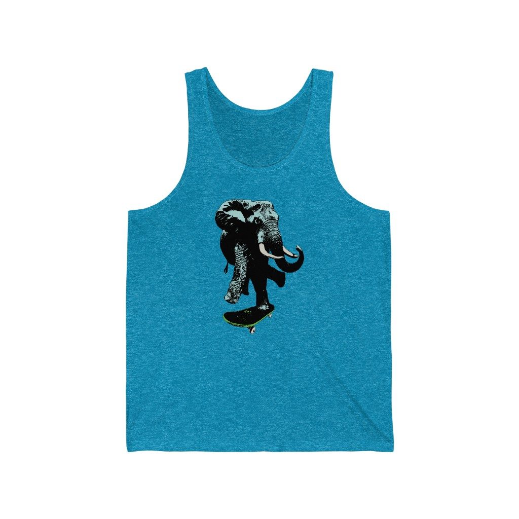 Elephant on board, Unisex Jersey Tank