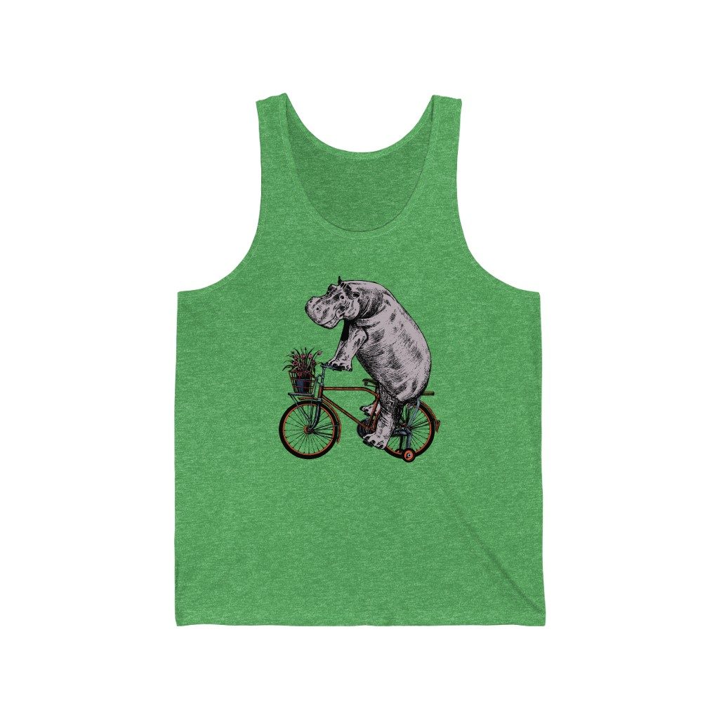 Hippo, Unisex Jersey Tank