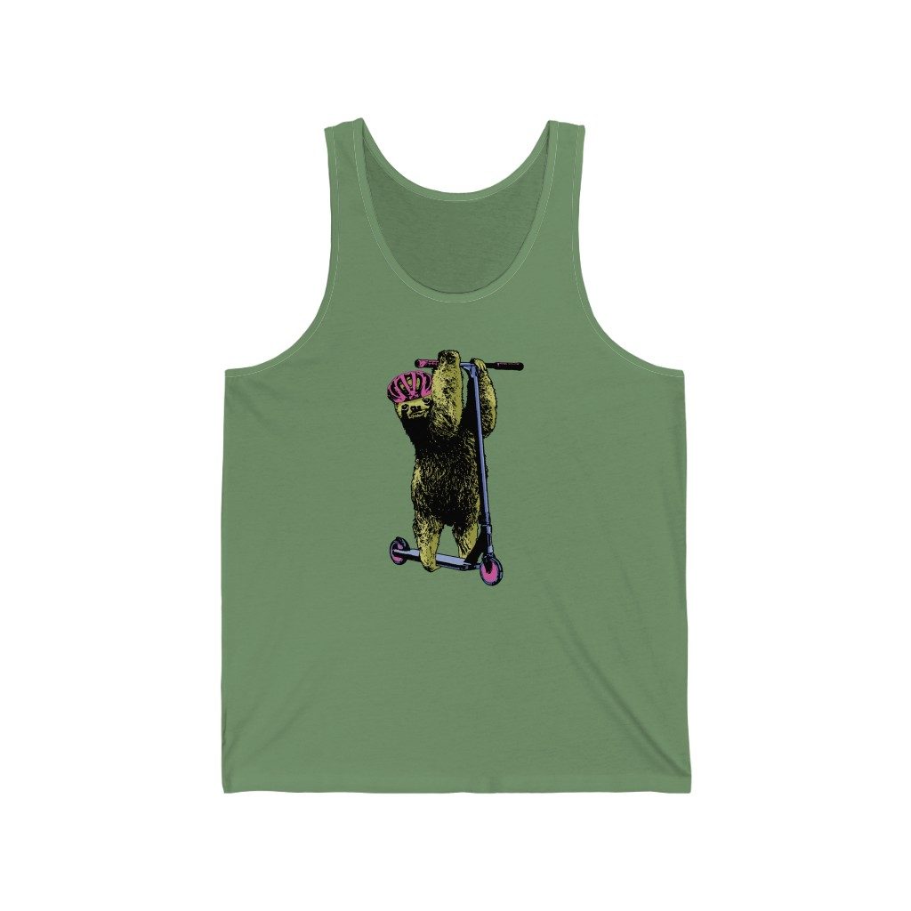 Sloth, Unisex Jersey Tank