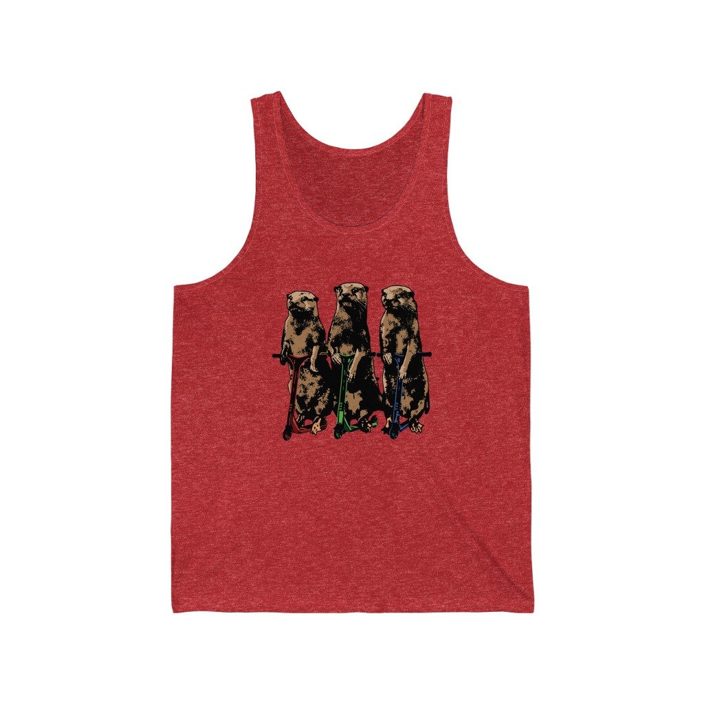 Otters, Unisex Jersey Tank
