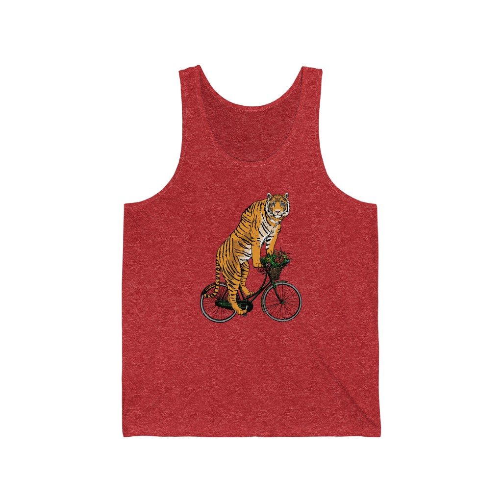 Tiger, Unisex Jersey Tank