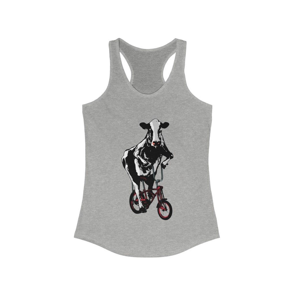 Cow - Women's Ideal Racerback Tank