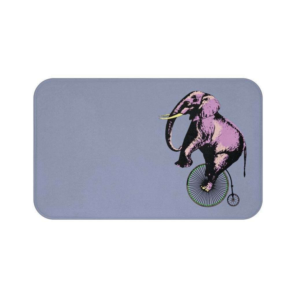 Elephant on Penny, Bath Mat