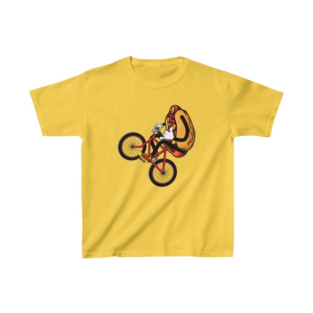 Hot Dog, Kids Heavy Cotton Tee