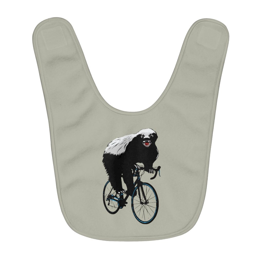 Honeybadger - Fleece Baby Bib