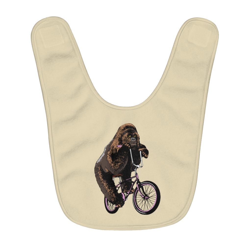 Gorilla - Fleece Baby Bib