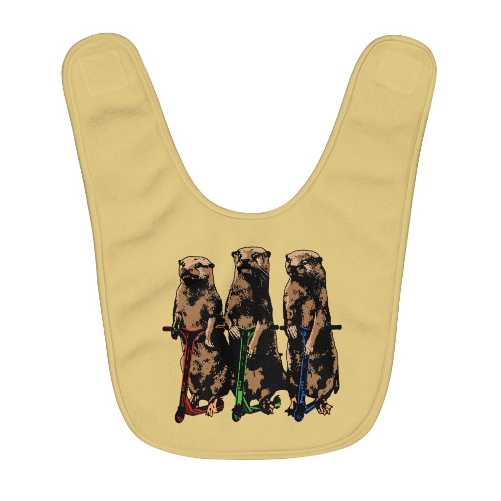Otter Pack - Fleece Baby Bib