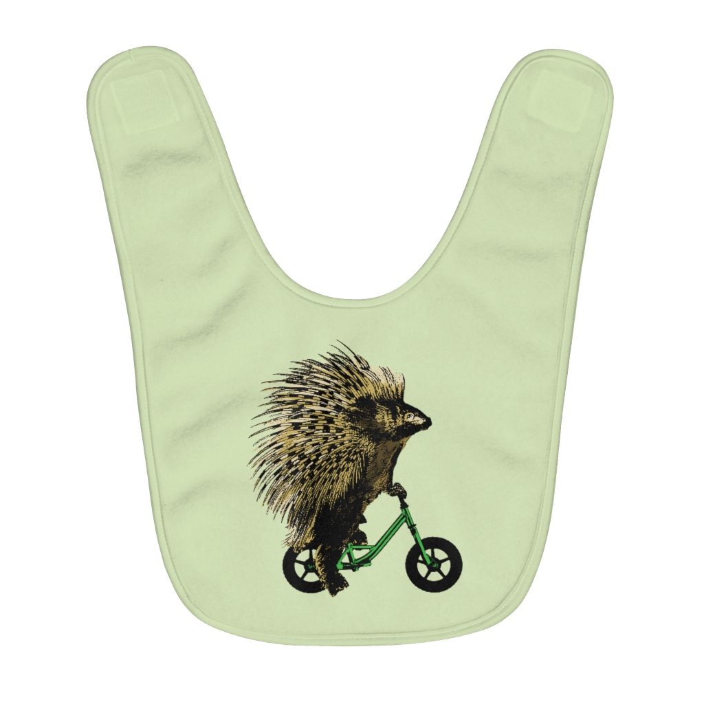 Porcupine - Fleece Baby Bib
